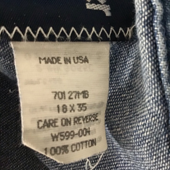 Vintage Wrangler Denim Western Santa Sheriff Shirt - Picture 6 of 8